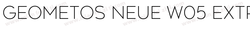 Geometos Neue W05 Extra Bold字体转换